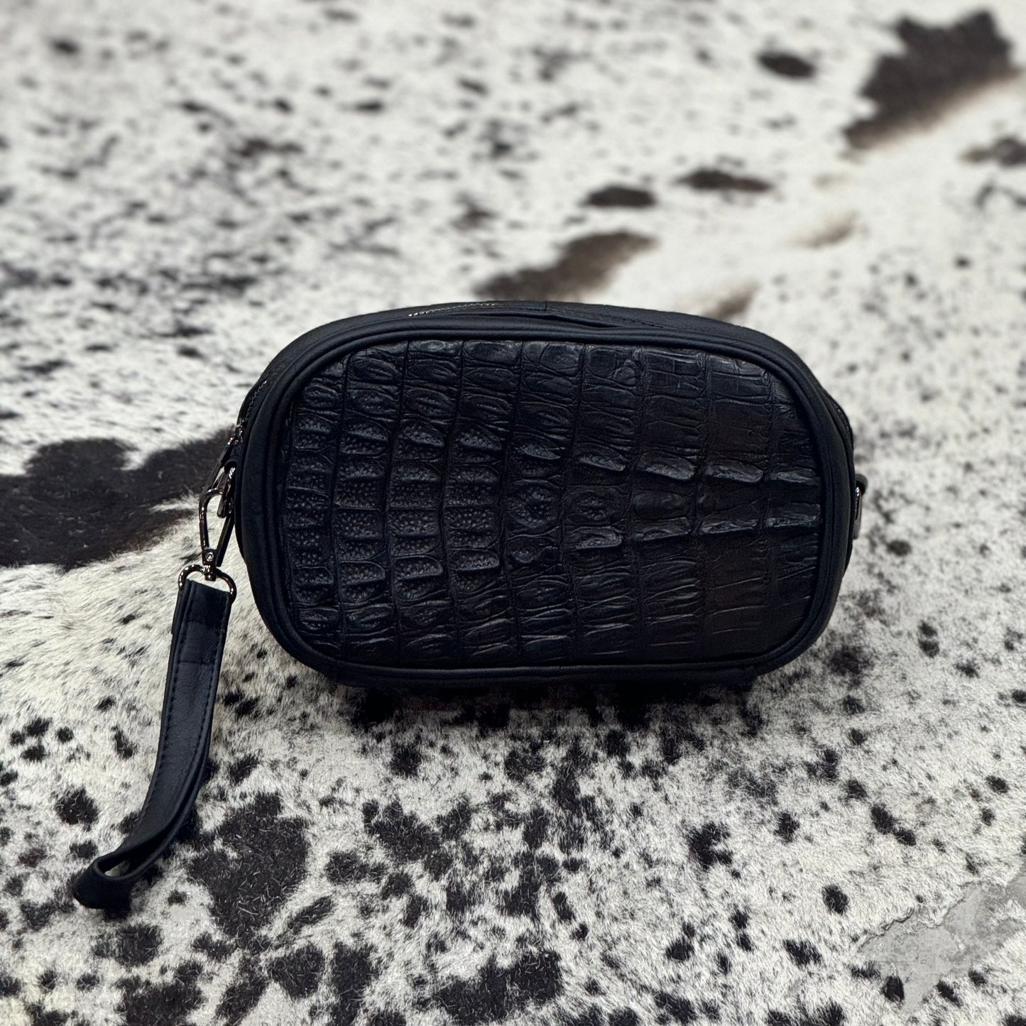 BANDOLERA COCODRILO BLACK