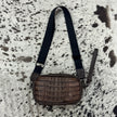 BANDOLERA COCODRILO CAFÉ