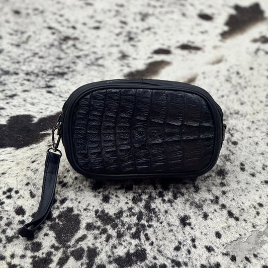BANDOLERA COCODRILO BLACK