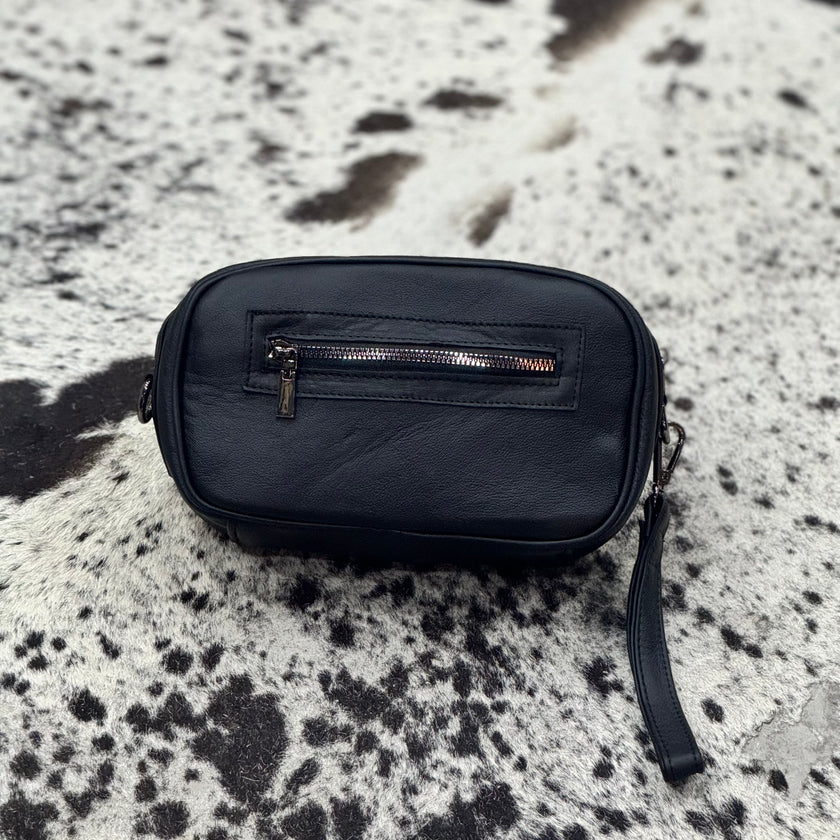 BANDOLERA COCODRILO BLACK