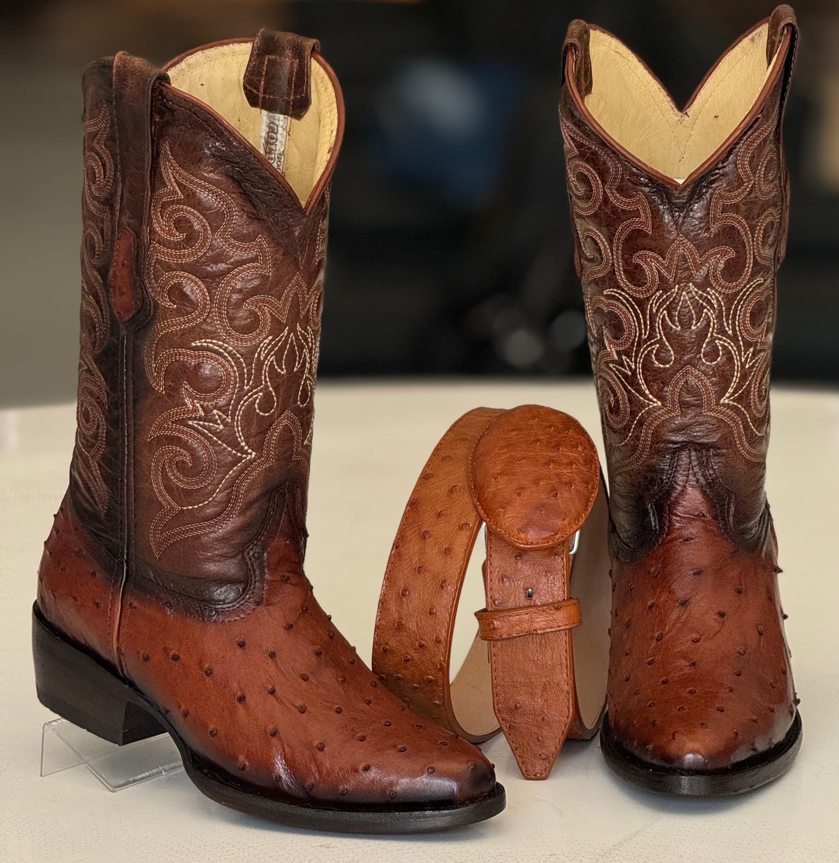 OVAL AVESTRUZ MIEL SOMBREADA