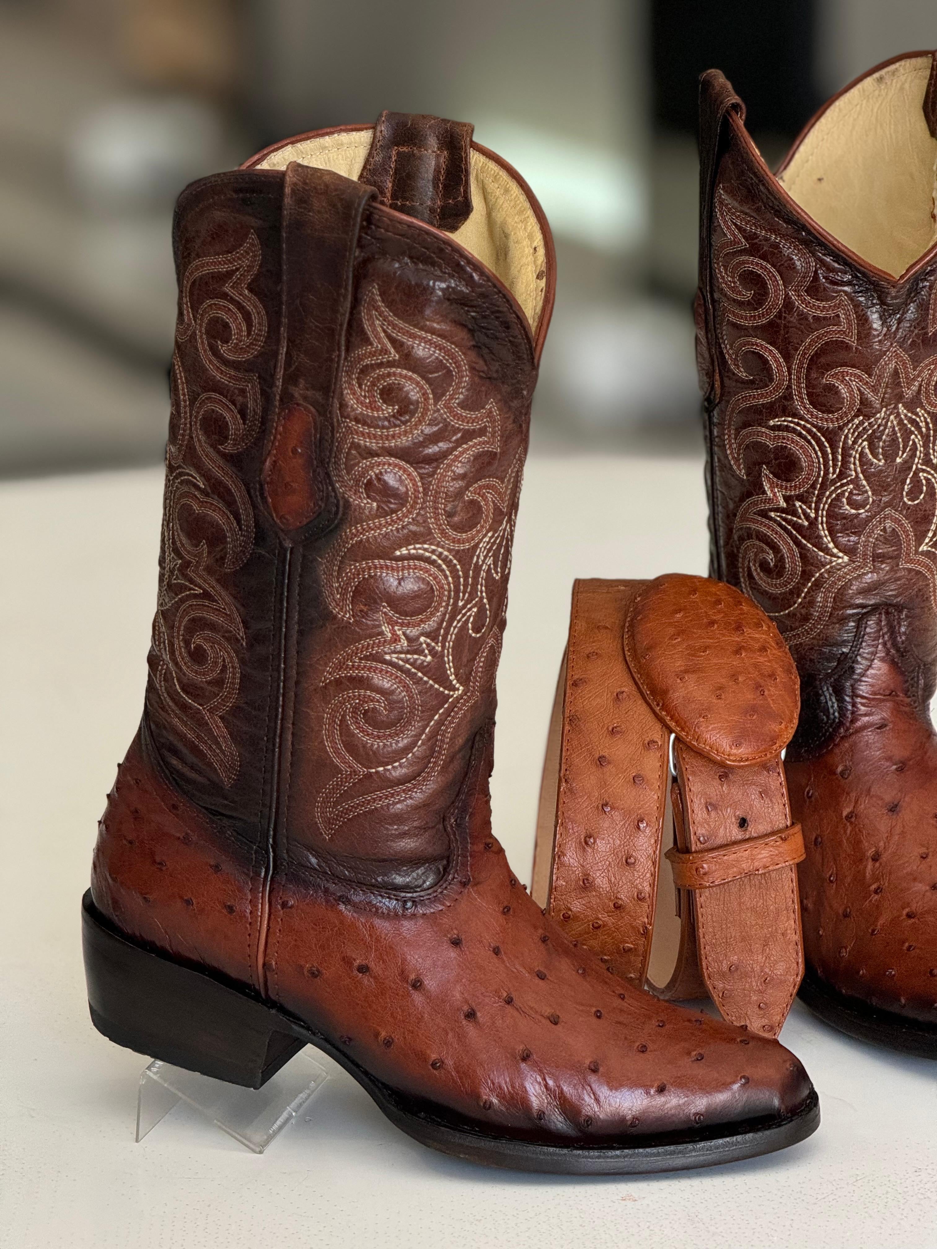 OVAL AVESTRUZ MIEL SOMBREADA